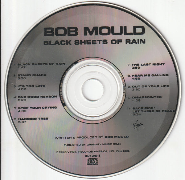 Bob Mould : Black Sheets Of Rain (CD, Album, Club, CRC)