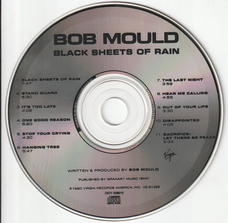 Bob Mould : Black Sheets Of Rain (CD, Album, Club, CRC)