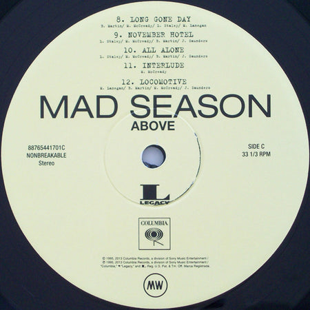 Mad Season : Above (2xLP, Album, RE, RM)
