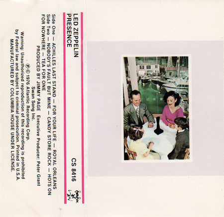 Led Zeppelin : Presence (Cass, Album, Club)