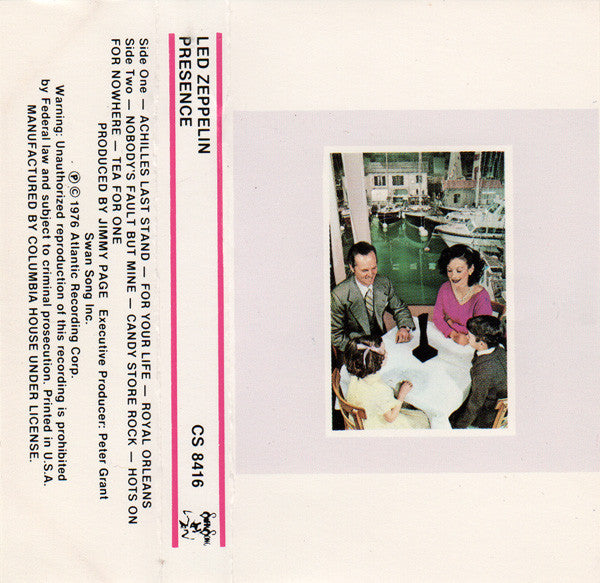 Led Zeppelin : Presence (Cass, Album, Club)