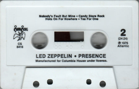 Led Zeppelin : Presence (Cass, Album, Club)