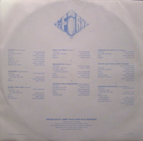 The Firm (7) : The Firm (LP, Album, Club, Car)