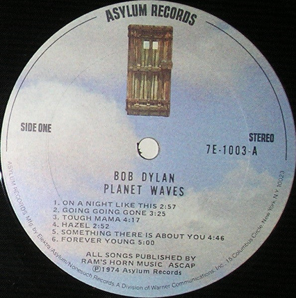 Bob Dylan : Planet Waves (LP, Album, Ter)