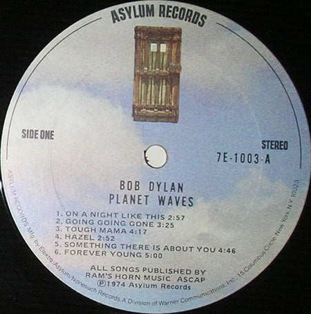 Bob Dylan : Planet Waves (LP, Album, Ter)