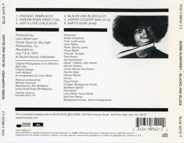 Bobbi Humphrey : Blacks And Blues (CD, Album, RE)