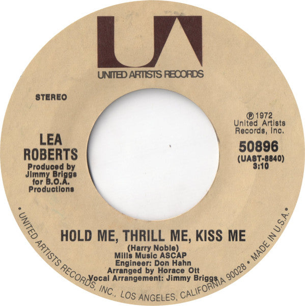 Lea Roberts : Mr. Preacher Man / Hold Me, Thrill Me, Kiss Me (7", Single, Styrene, Ter)