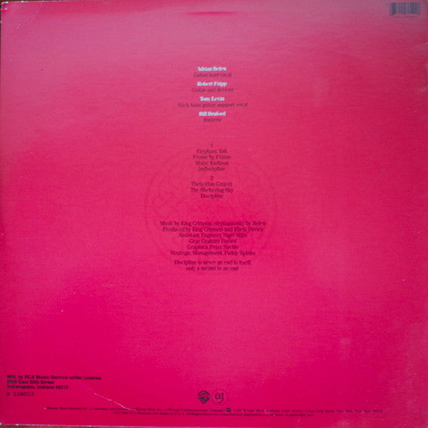 King Crimson : Discipline (LP, Album, Club, Emb)