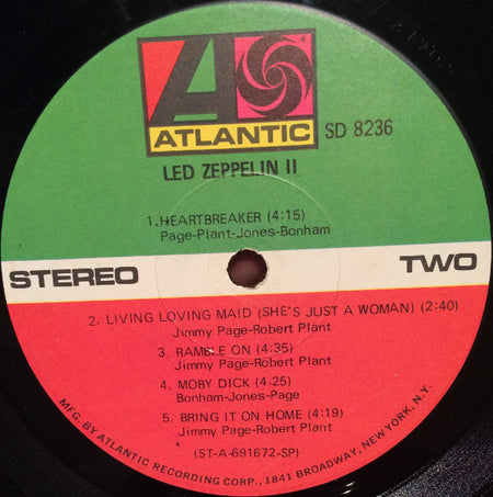 Led Zeppelin : Led Zeppelin II (LP, Album, RL )