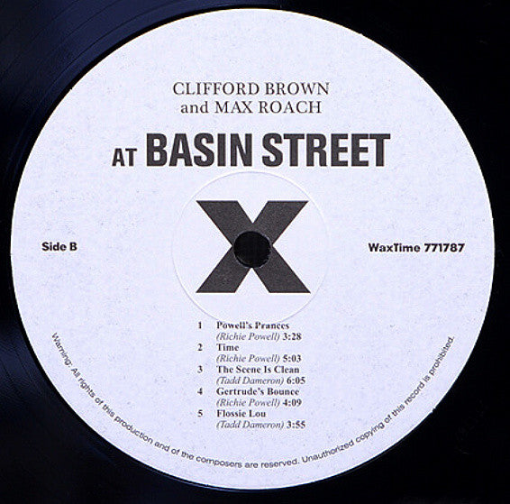 Clifford Brown And Max Roach : At Basin Street (LP, Album, RE, RM, 180)
