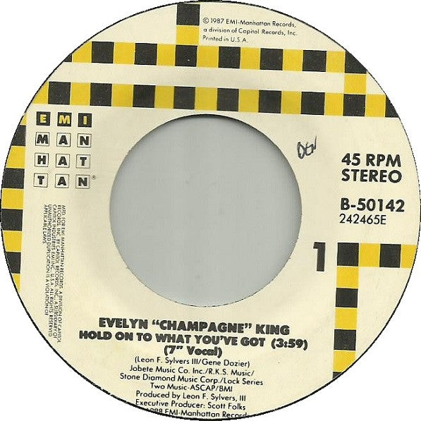 Evelyn King : Hold On To What You've Got (7", Single)