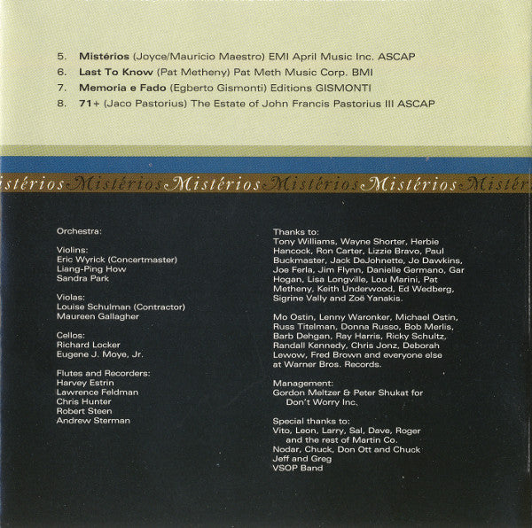 Wallace Roney : Mistérios (CD, Album)