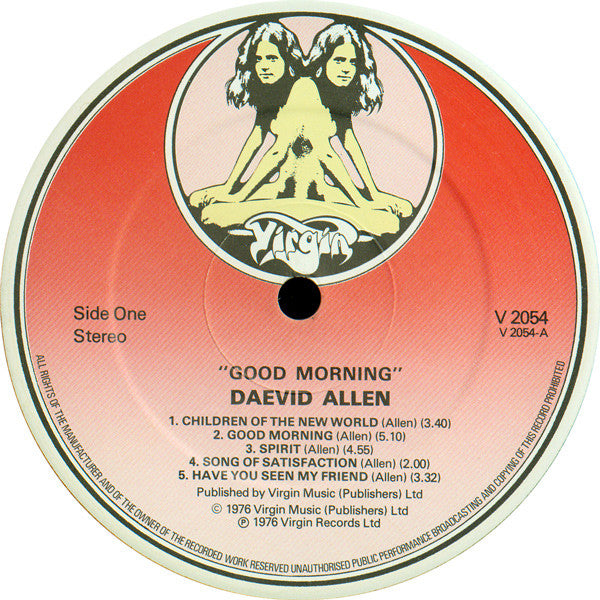 Daevid Allen & Euterpe (2) : Good Morning (LP, Album)