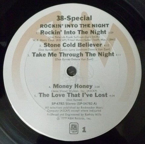 38 Special (2) : Rockin' Into The Night (LP, Album, Ter)
