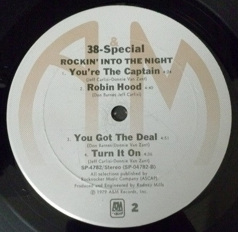 38 Special (2) : Rockin' Into The Night (LP, Album, Ter)