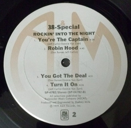 38 Special (2) : Rockin' Into The Night (LP, Album, Ter)