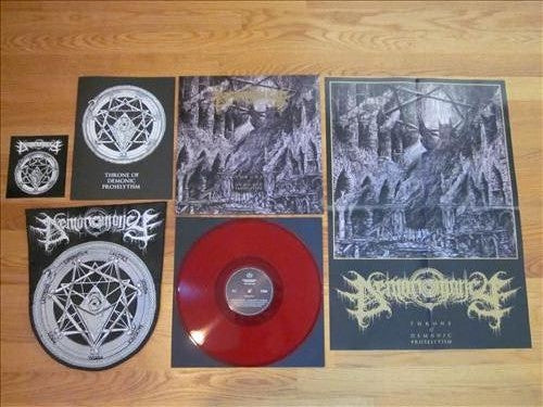 Demonomancy (2) : Throne Of Demonic Proselytism  (LP, Album, Ltd, Red)