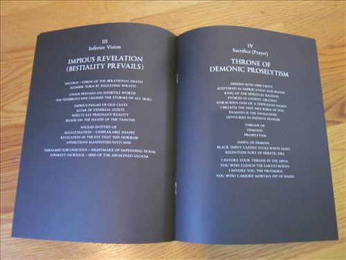 Demonomancy (2) : Throne Of Demonic Proselytism  (LP, Album, Ltd, Red)