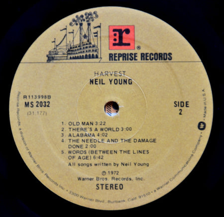 Neil Young : Harvest (LP, Album, Club, RE, Gat)