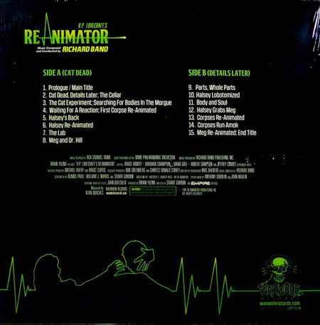 Richard Band : H.P. Lovecraft's Re-Animator (LP, Album, RE, RM, Gre)