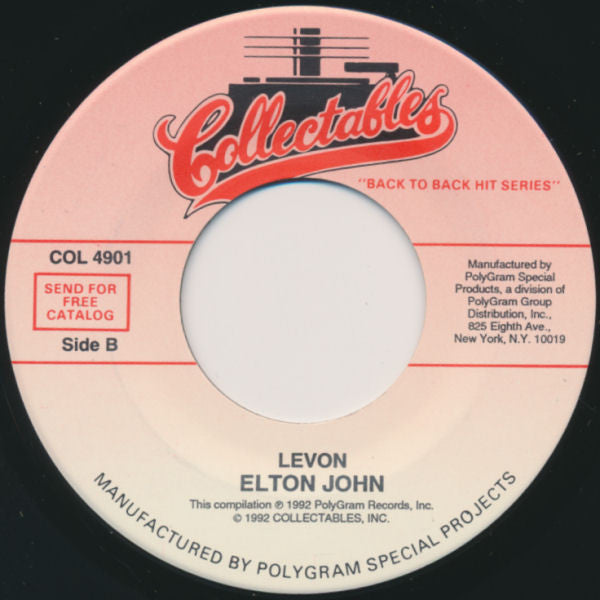 Elton John : Candle In The Wind / Levon (7", Single, RE)