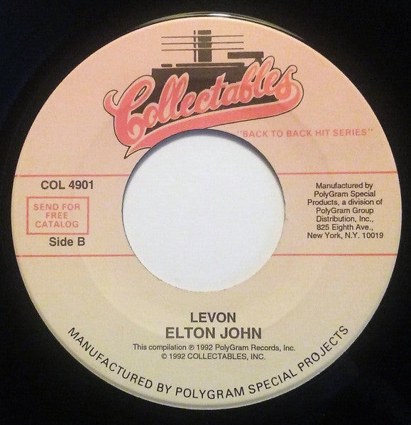 Elton John : Candle In The Wind / Levon (7", Single, RE)