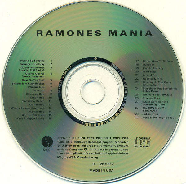 Ramones : Ramones Mania (CD, Comp, RM)