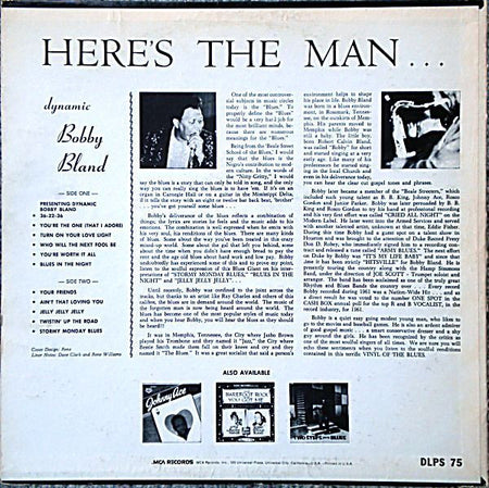 Bobby Bland : Here's The Man (LP, Album, RE, Pin)