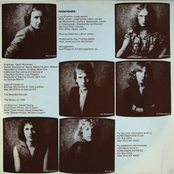 Foreigner : Head Games (LP, Album, Club, San)