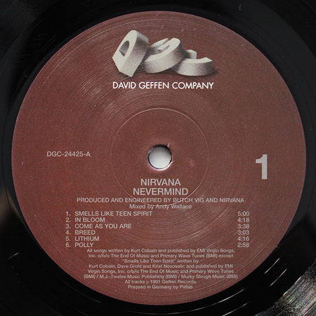 Nirvana : Nevermind (LP, Album, RE, RM, RP, 180)