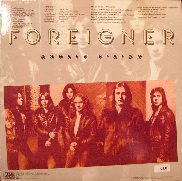 Foreigner : Double Vision (LP, Album, Club, CRC)