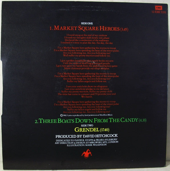 Marillion : Market Square Heroes (12", Single, Bla)