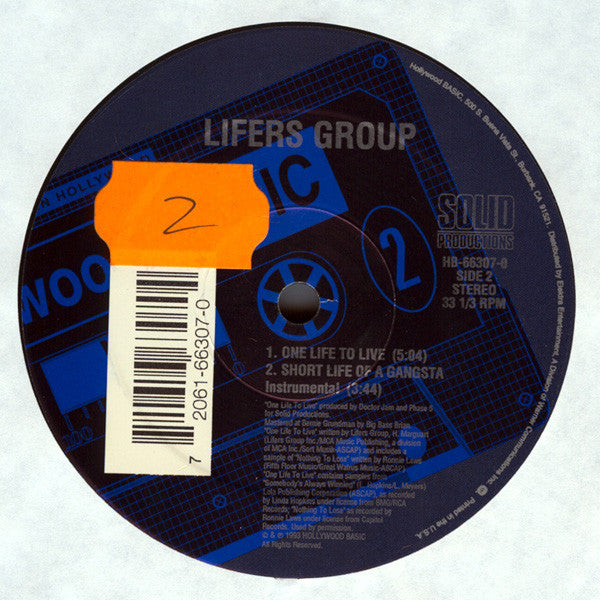 Lifers Group : Short Life Of A Gangsta (12")