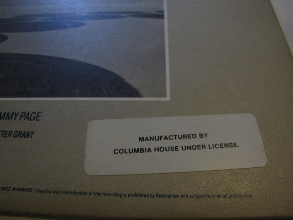 Led Zeppelin : Coda (LP, Album, Club, Gat)