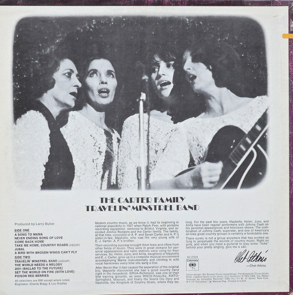 The Carter Family : Travelin' Minstrel Band (LP, Album)