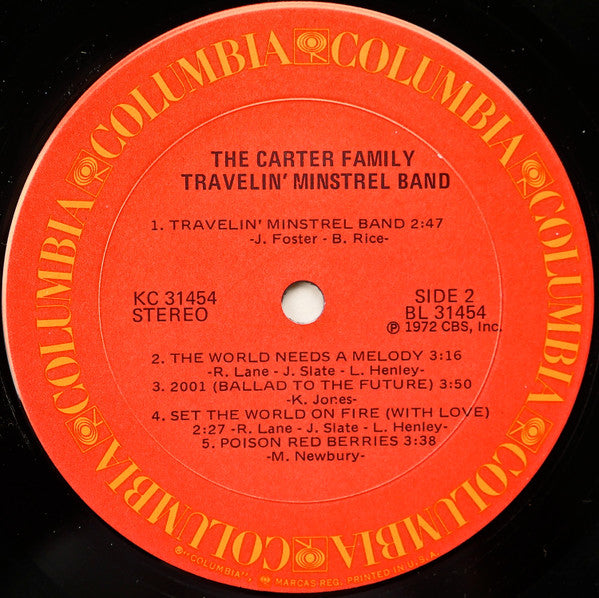 The Carter Family : Travelin' Minstrel Band (LP, Album)