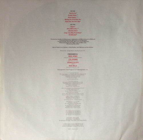 Foreigner : Records (LP, Comp, Club, RP, Gat)