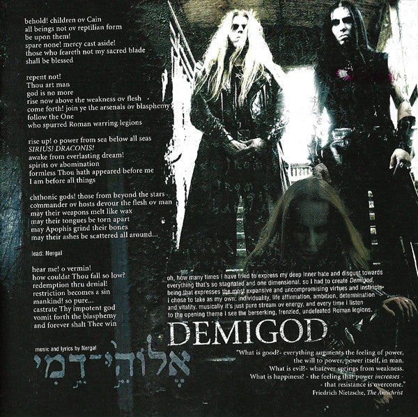 Behemoth (3) : Demigod (CD, Album, Enh)