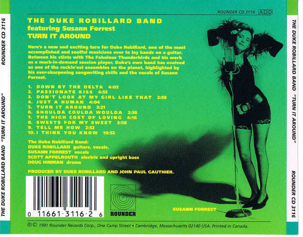 The Duke Robillard Band Featuring Susann Forrest : Turn It Around (CD, Album)