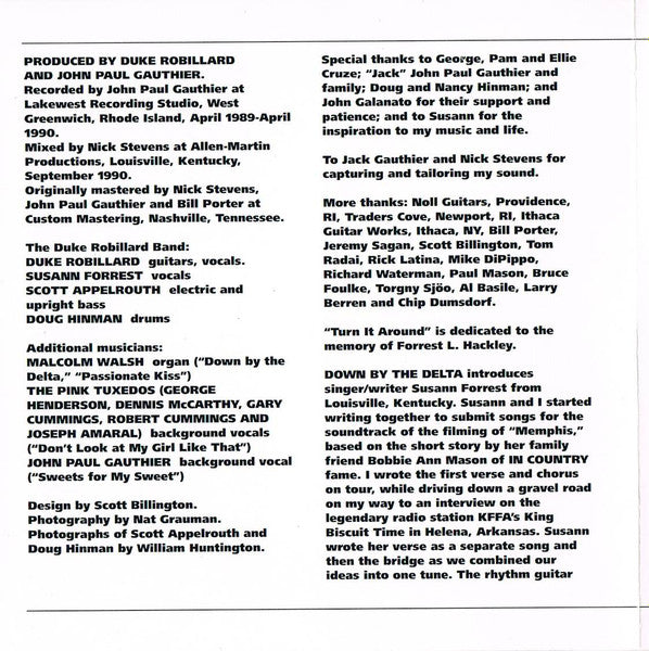 The Duke Robillard Band Featuring Susann Forrest : Turn It Around (CD, Album)