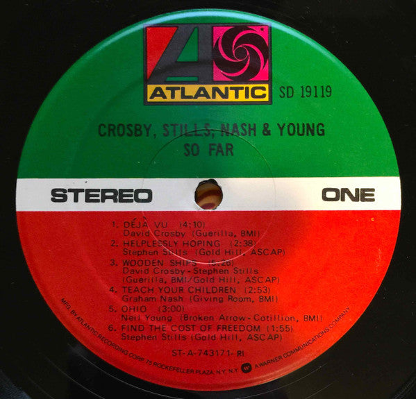 Crosby, Stills, Nash & Young : So Far (LP, Comp, RE)