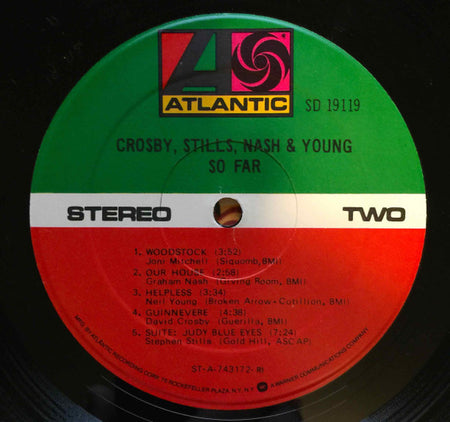 Crosby, Stills, Nash & Young : So Far (LP, Comp, RE)