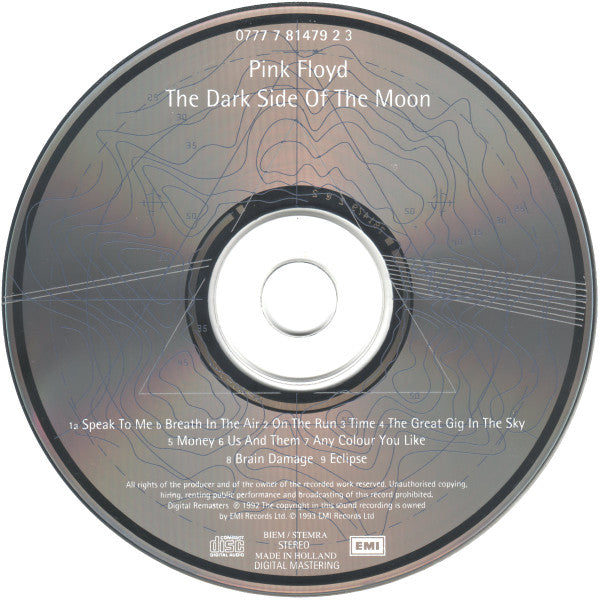 Pink Floyd : The Dark Side Of The Moon (Twentieth Anniversary Edition) (CD, Album, Ltd, RE, RM + Box)