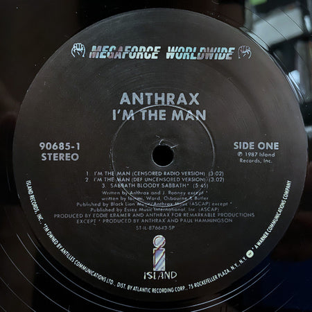 Anthrax : I'm The Man (12", EP)