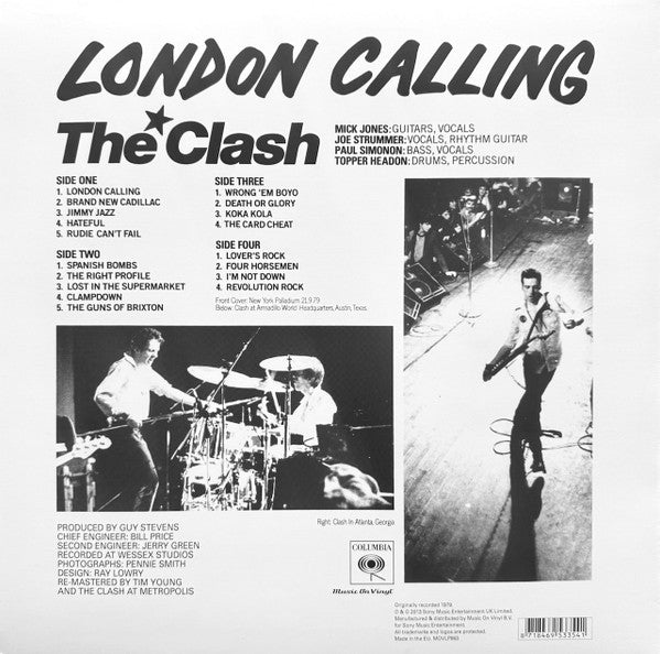 The Clash : London Calling (2xLP, Album, RE, RM, 180)