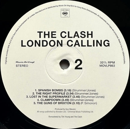 The Clash : London Calling (2xLP, Album, RE, RM, 180)