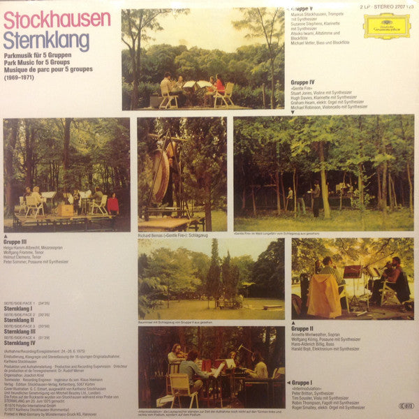 Karlheinz Stockhausen : Sternklang (2xLP)