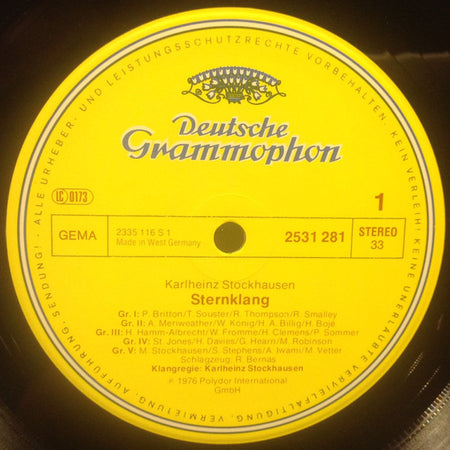 Karlheinz Stockhausen : Sternklang (2xLP)