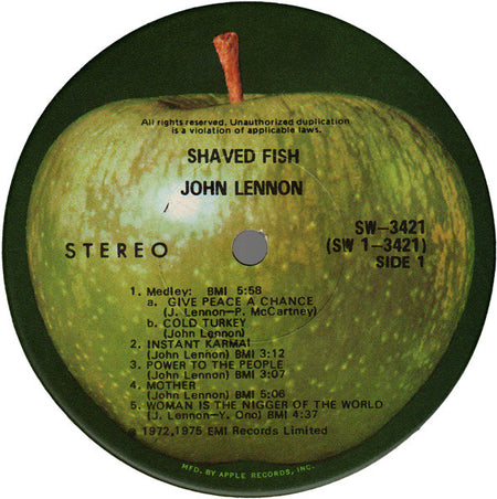 John Lennon, Lennon*, Plastic Ono Band* : Shaved Fish (LP, Comp, Jac)