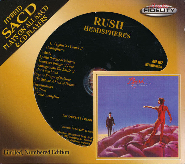 Rush : Hemispheres (SACD, Hybrid, Album, Ltd, Num, RE)